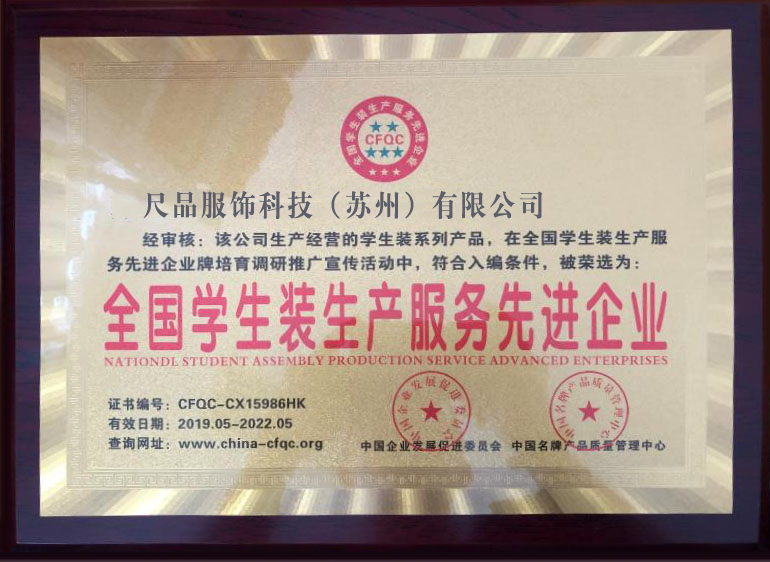 先進企業(yè)獎牌